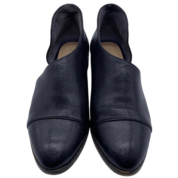 Diba True Loafer No Way Out Women's Black Leather D'Orsay Cut Out Casual 6.5 - Picture 2 of 11